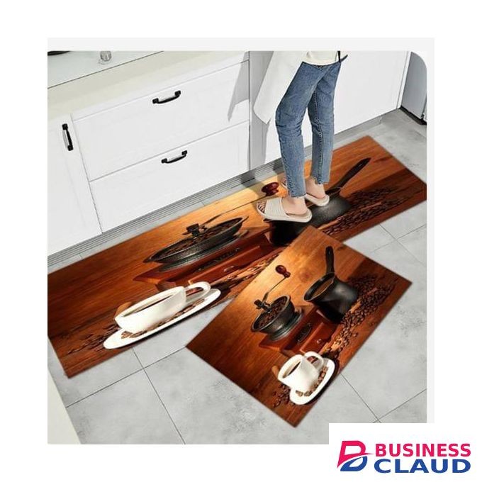 3D 2Pcs kitchen Floor mats