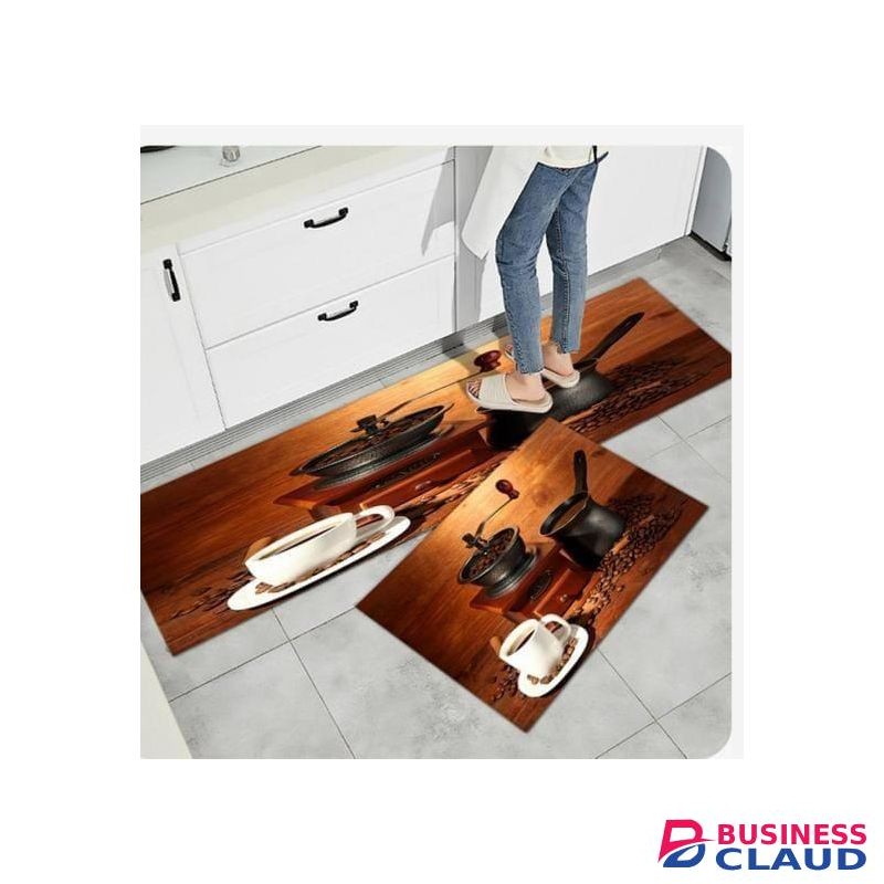 3D 2Pcs kitchen Floor mats