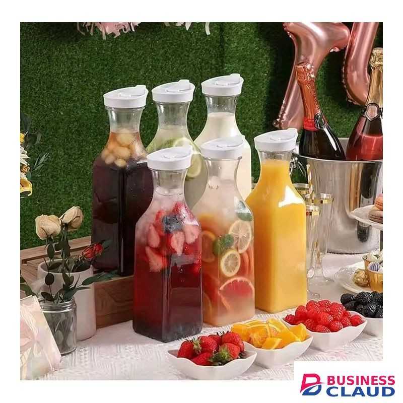 Leak-Proof Milk/Juice Water Bottle Fridge Storage Container