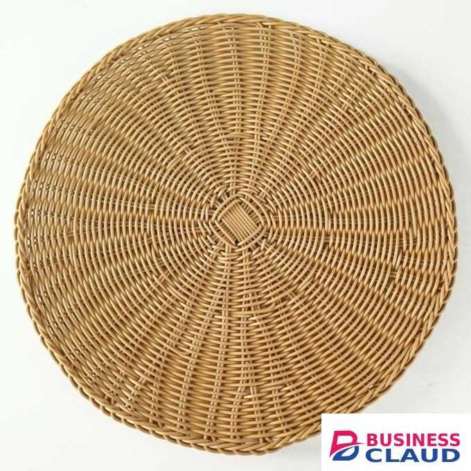 6pc woven rattan table mats