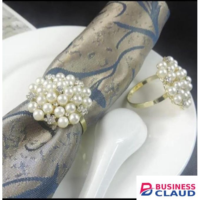 6pcs Gold Ring Napkin Holder