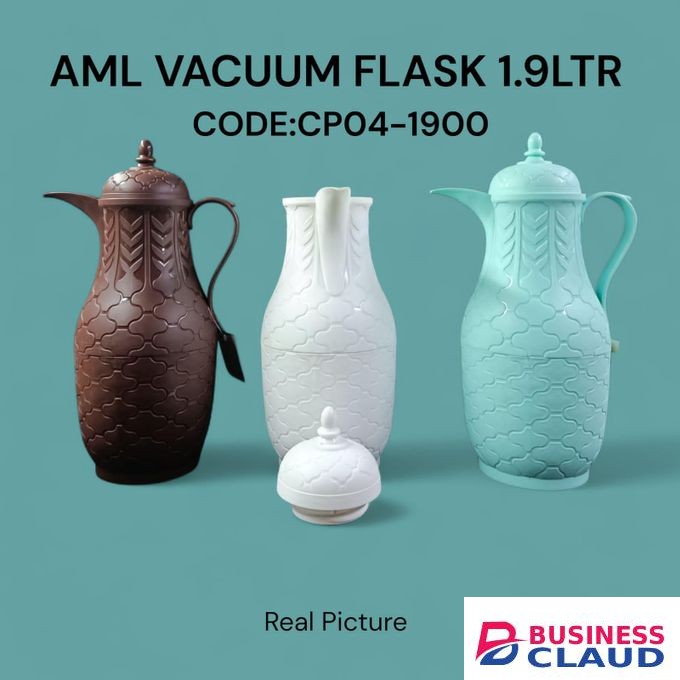 AML Vacuum / tharmos Flask 1.9 LTR Built with high-quality double-wall insulation, flask ensures excellent heat retention perfect for tea, coffee, water, juice at home, office, travel leak-resistant lid comfortable handle for easy to pour & carry.