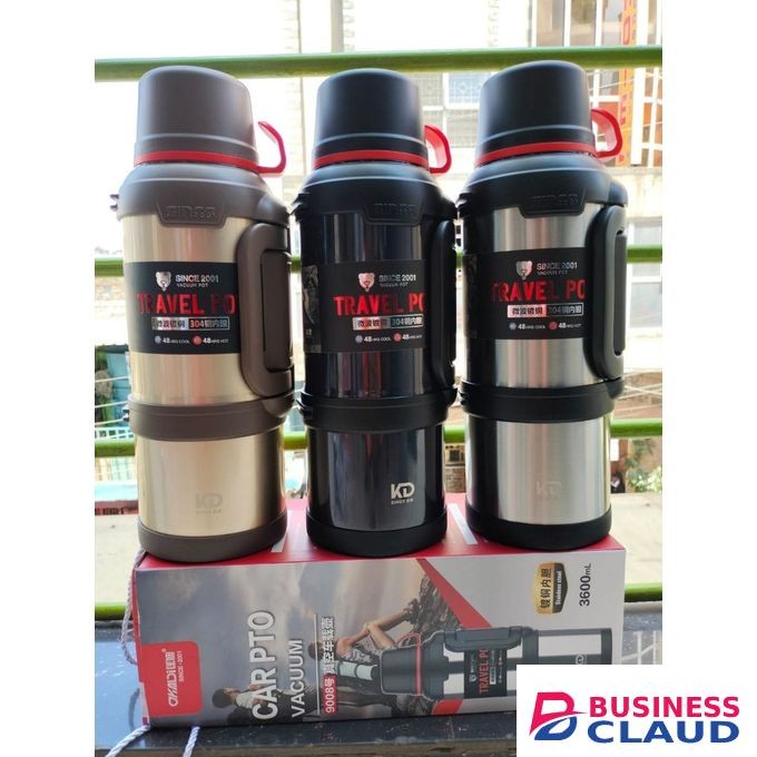 KD High Quality Steel Vacuum Flask - 4 Litres