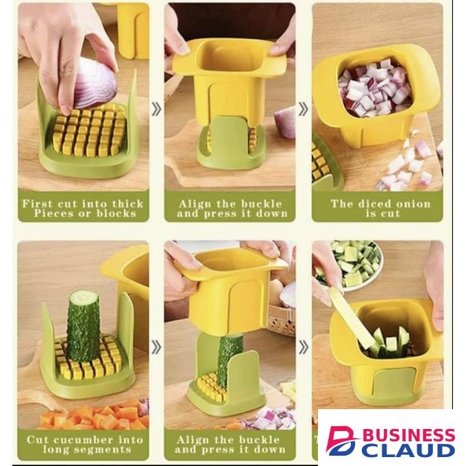 Vegetable Slicer, Handheld Potato Slicer for Chips Vegetable French Fry Cutter Food Chopper