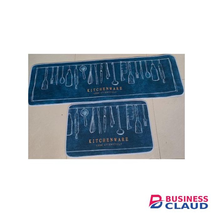 2 Pcs Kitchen Anti-Slip Floor Mats Anti Slip