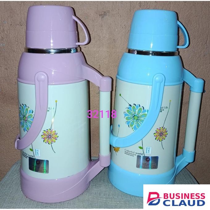 Plastic Body Glass Refill Thermos Flask 3.2l 1pc