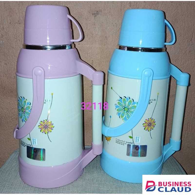 Plastic Body Glass Refill Thermos Flask 3.2l 1pc