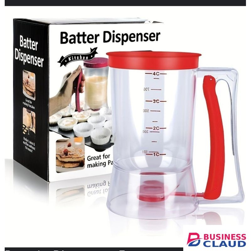 Batter Dispenser - Ideal For Pancake And Cupcake Cake Muffins Measuring Cream Dough Dispenser