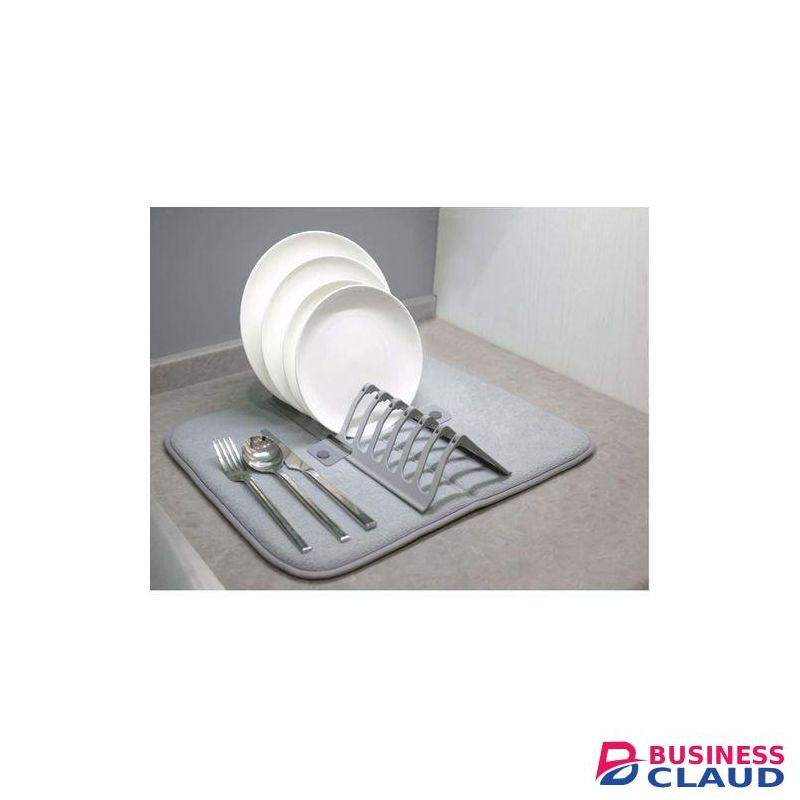 Foldable Kitchen Dish Drying Mat with Plate rack organizer For Kitchen Countertops