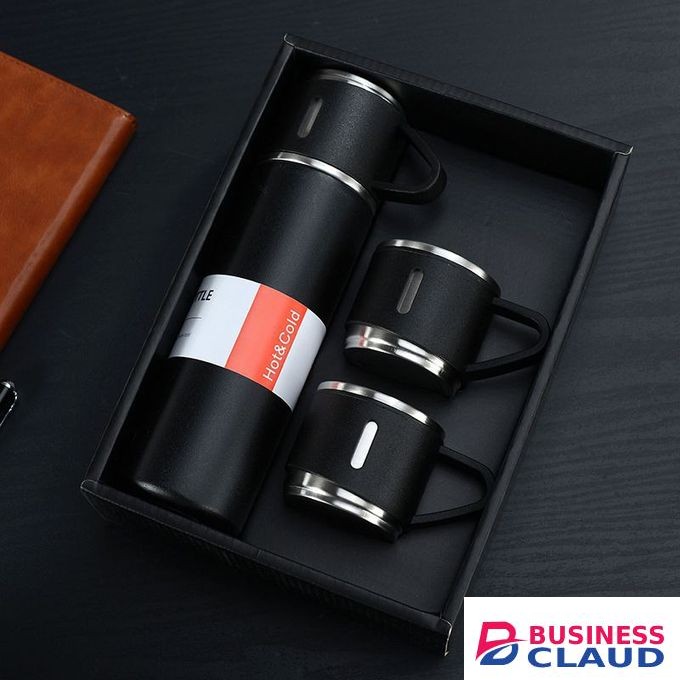 Stunning Double Wall Vacuum Flask Set Valentine Gift