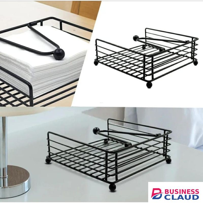 Classy Metallic Napkin /serviette Holder,with Flip Close For Kitchen Countertop ,Dining Room, Tabletop Decor