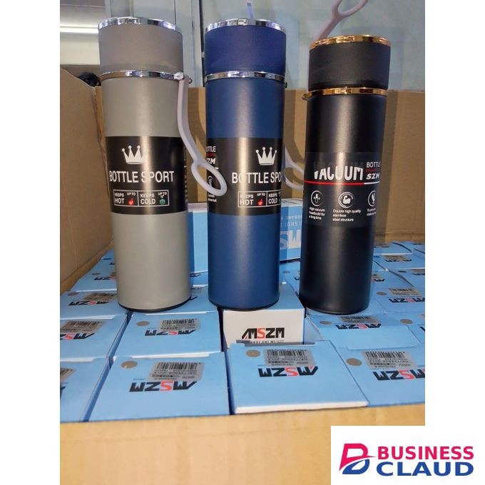 500ml Stainless Steel Thermal Flask Vacuum Insulated Water Bottle for Hot and Cold Beverages, Leak Proof Travel Bottle with Easy Carry Lid for Outdoor, Office, Gym, and Daily Use