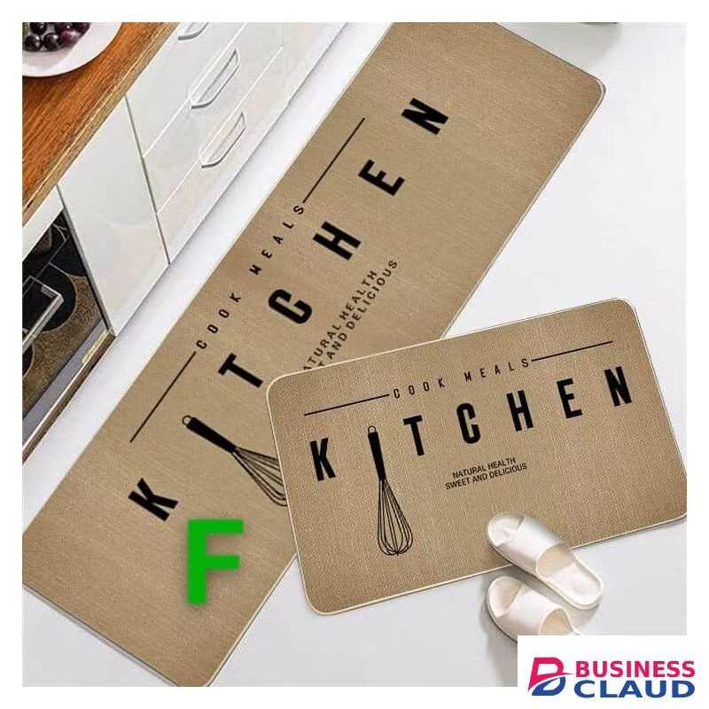 2pcs Set Rubber Kitchen Mats