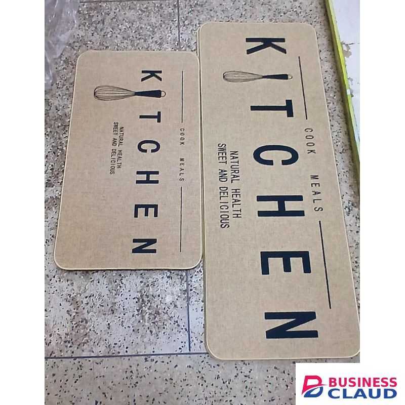2pcs Set Rubber Kitchen Mats
