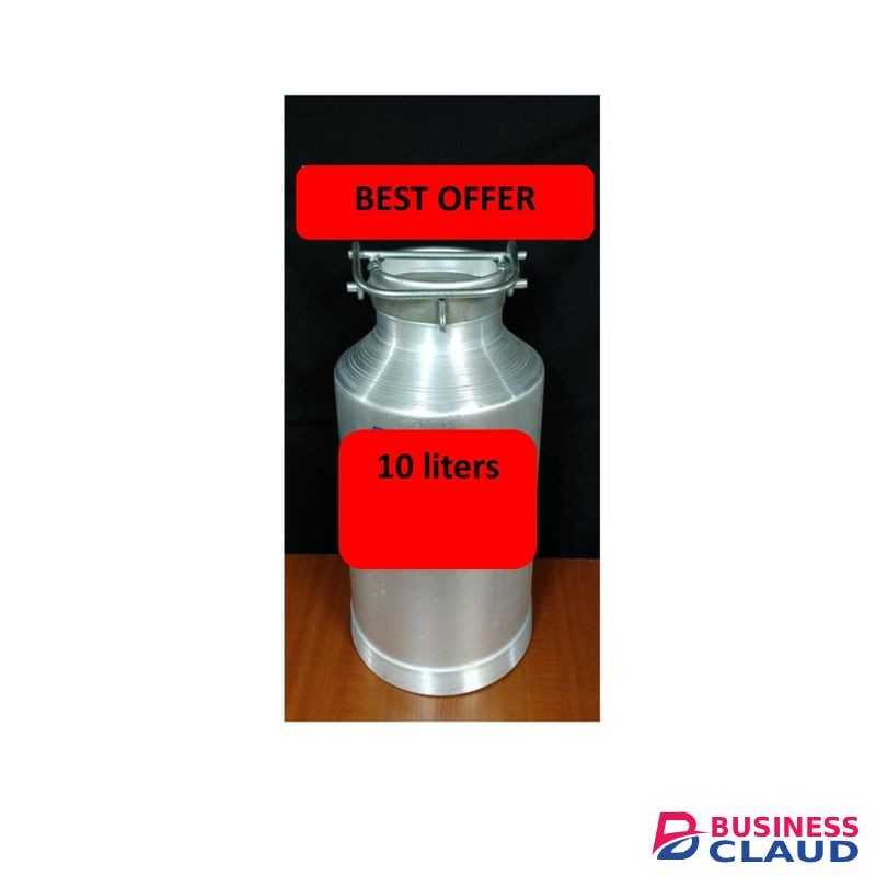 Kaluworks 10L Heavy-duty Aluminum Milk Can With Side Handles