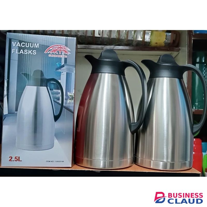 High Quality Unbreakable Vacuum Flask 2.5 Litres Stainless Steel Hot and Cold Water Bottle for Home, Office, Travel, and Outdoor Use