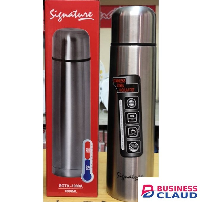 Signature 1000ml Unbreakable Stainless Steel Vacuum Flasks