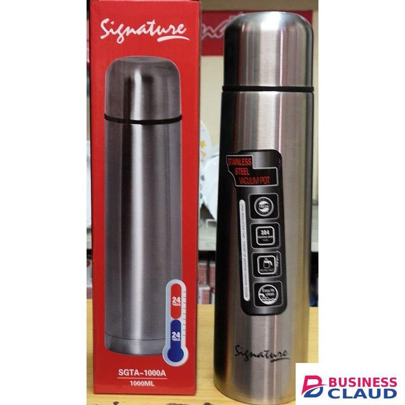 Signature 1000ml Unbreakable Stainless Steel Vacuum Flasks
