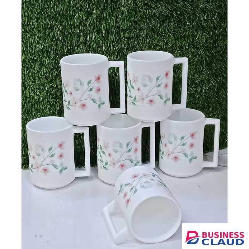 Luminarc 380ML Tea Coffee Mug Cups With Long handle
