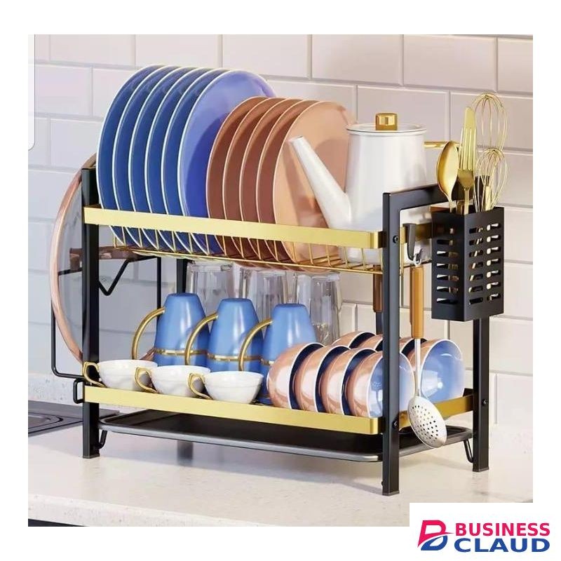 2 Layer Gold Dishrack