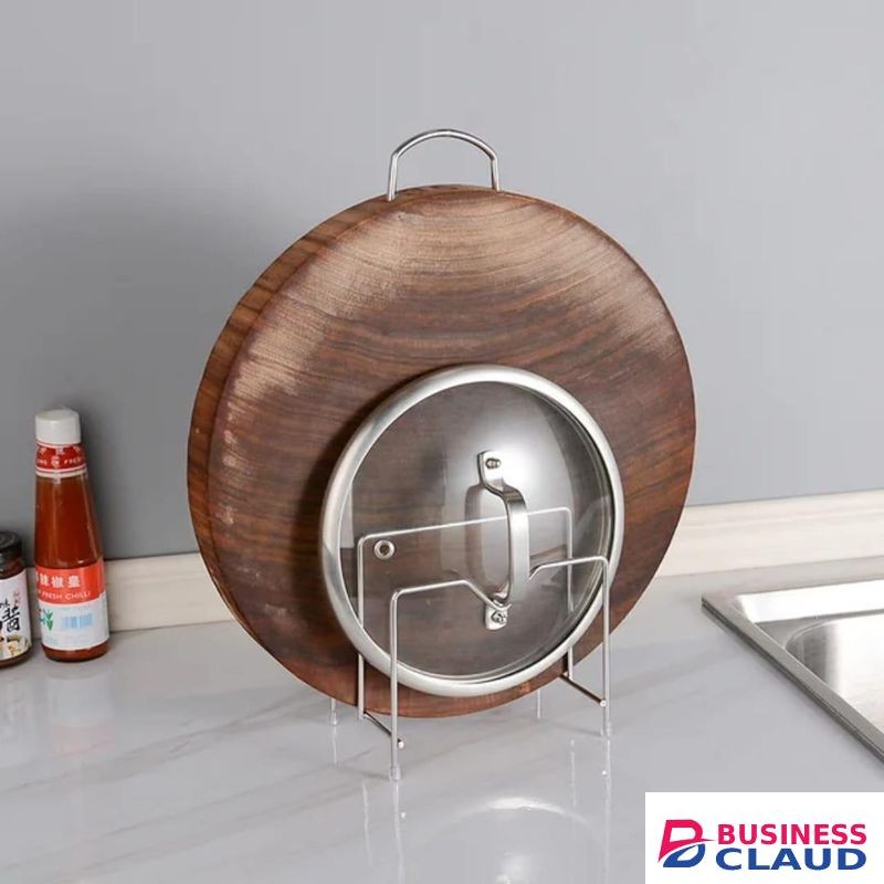 Stainless Steel Counter Top Lid Holder