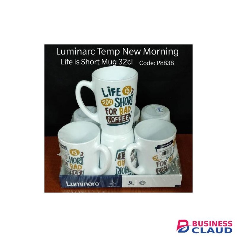 Luminarc 6pcs Temp Opal Positivity Only Coffee/Tea Mug