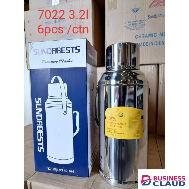 Breakable Vacuum Flask 3.2L Large Capacity Thermos Bottle for Home, Office, Camping and Travel Durable Insulated Hot & Cold Beverage Container