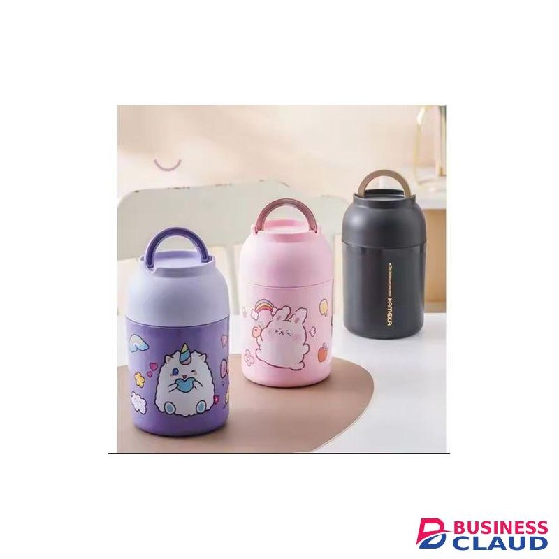 Thermos food flask 600ml, thermos lunch box with spoon, soup flask, Stainless Steel Wall, insulated food jar for Kids, insulated lunch box for School, flask food jar