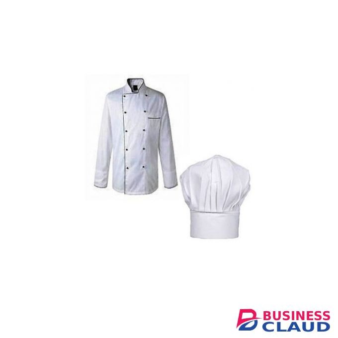 White Chef Jacket & Hat