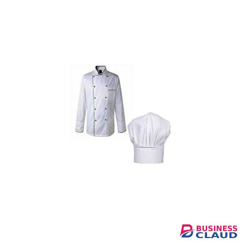 White Chef Jacket & Hat