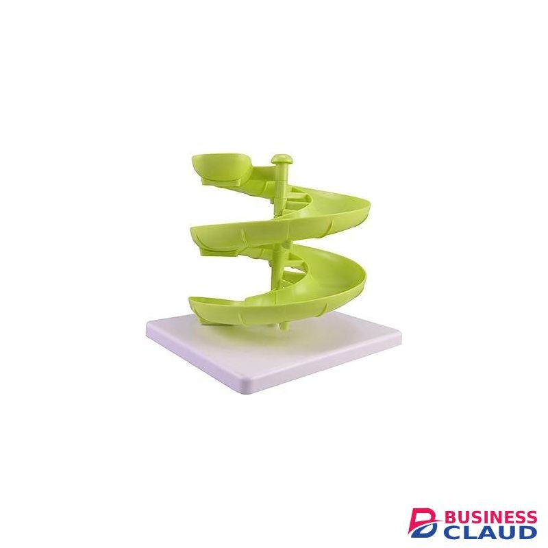Green Rotating Spiral Egg Dispensing Rack, Egg Skelter, Countertop Egg Storage & Display.