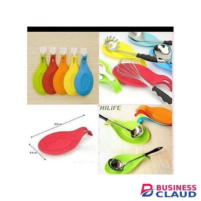 Kitchen Silicone Spoon Rest - Assorted