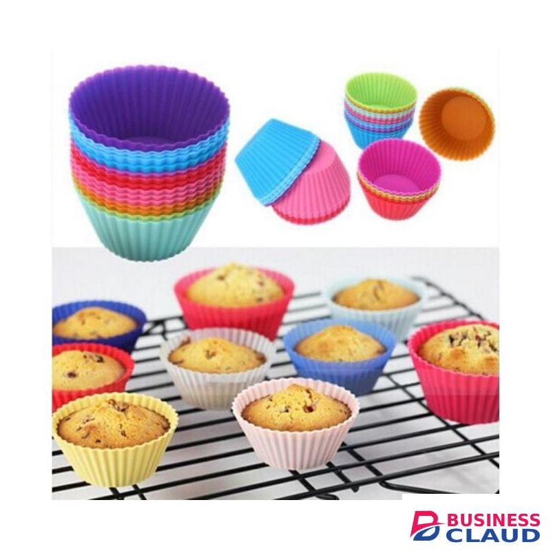 Silicone Nonstick Cupcake Queen Cakes Baking Molds Cases