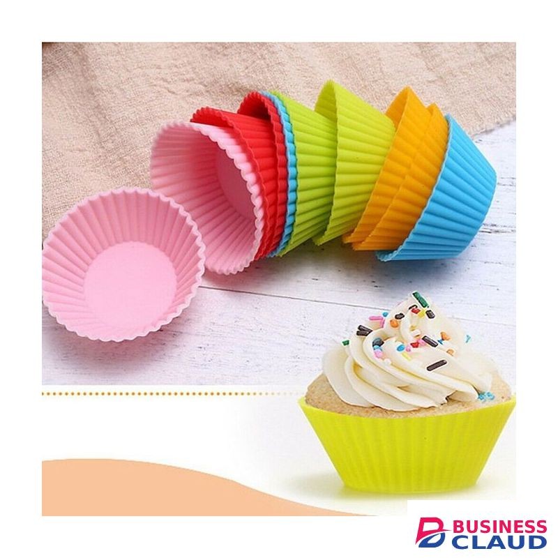 Silicone Nonstick Cupcake Queen Cakes Baking Molds Cases