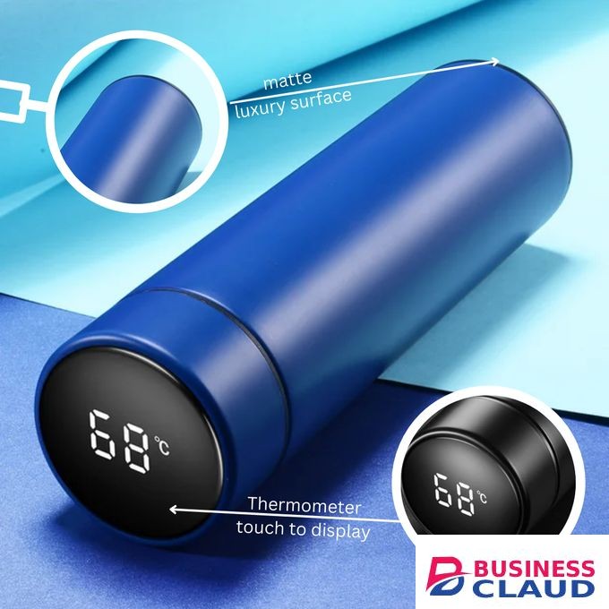 luxury matte surface finish 500ml Smart Thermo Bottle Thermal Cup Vacuum Flasks Stainless Steel Thermos for Tea Cover LED Temperature Display Drinking Water