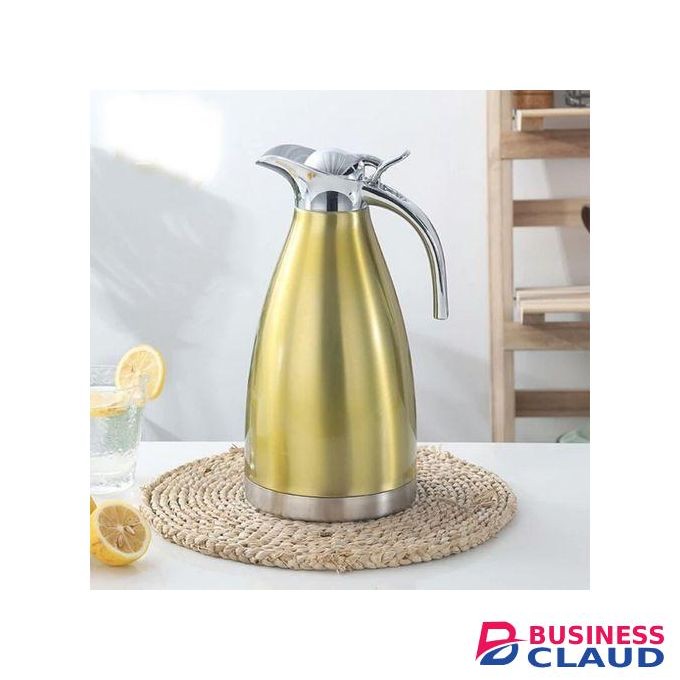 Gold Stainless 2L Vacuum Flask.
