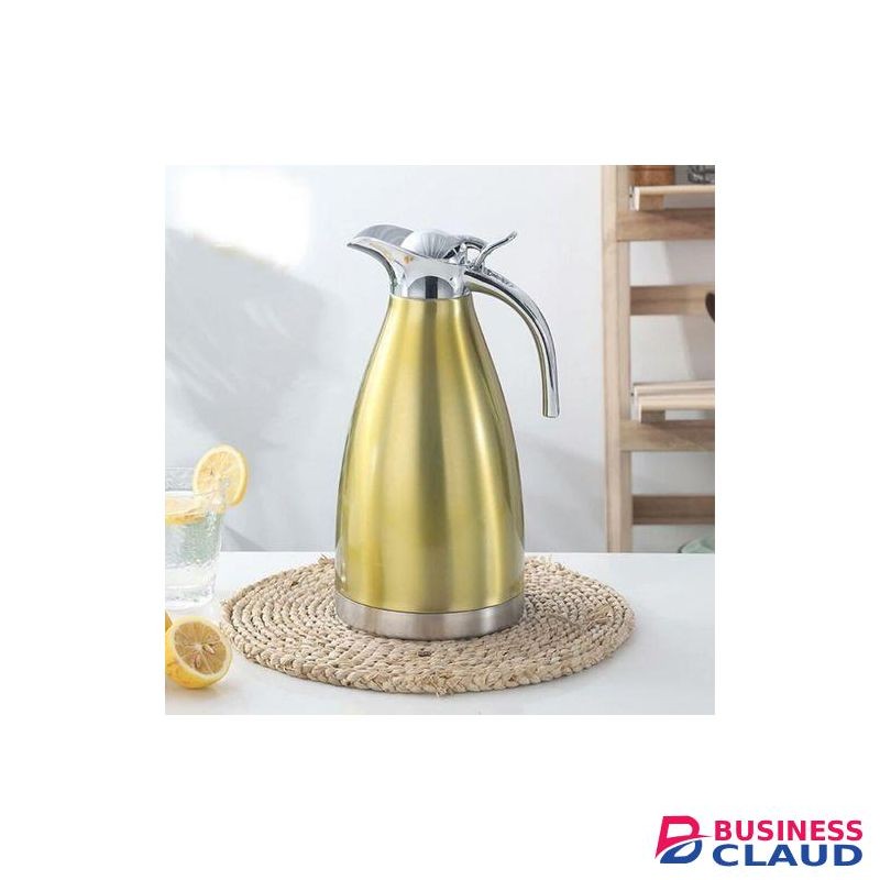 Gold Stainless 2L Vacuum Flask.