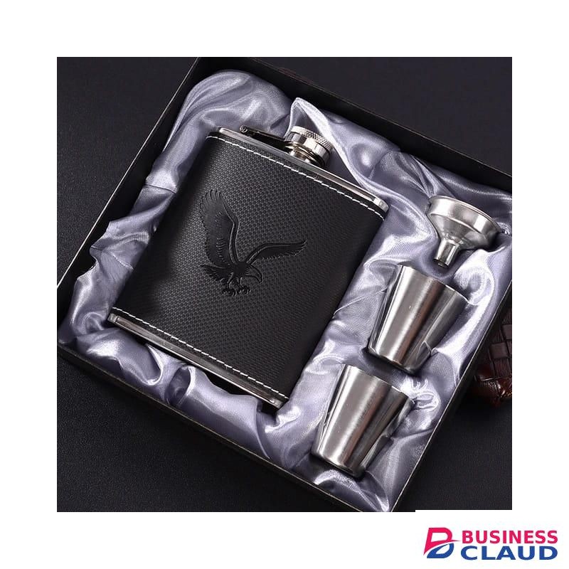 Portable Hip Flask/ Hip Whisky Flask 200ML with two tot glasses