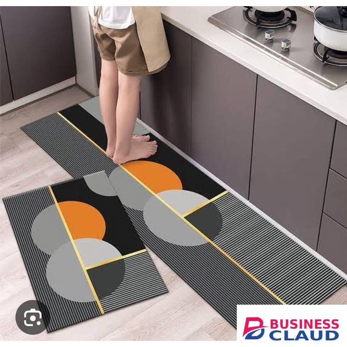 Two Piece Kitchen Mat Non Slip With Rubber Bottom