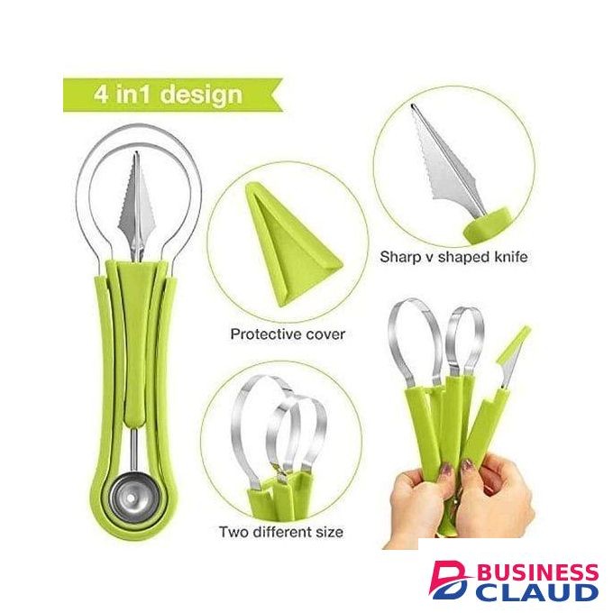 Stainless Steel Watermelon Cutter Fruit Carving Tools Set for Fruit Slicer