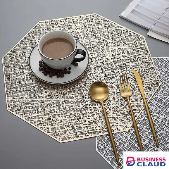 Placemats Restaurant Dinning Table Mat Gold