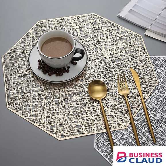 Placemats Restaurant Dinning Table Mat Gold
