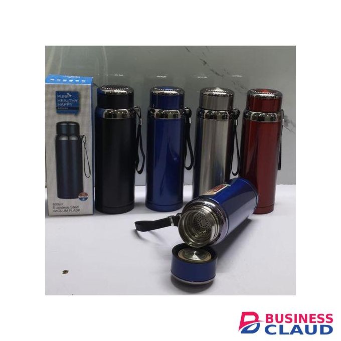 600ml pure healthy happy thermocup with sling handle