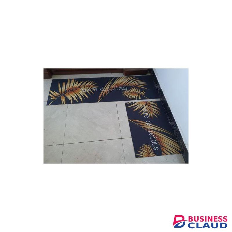 High Quality Strong Grip Rubber Underside Floor 3D 2in1 Kitchen Mat