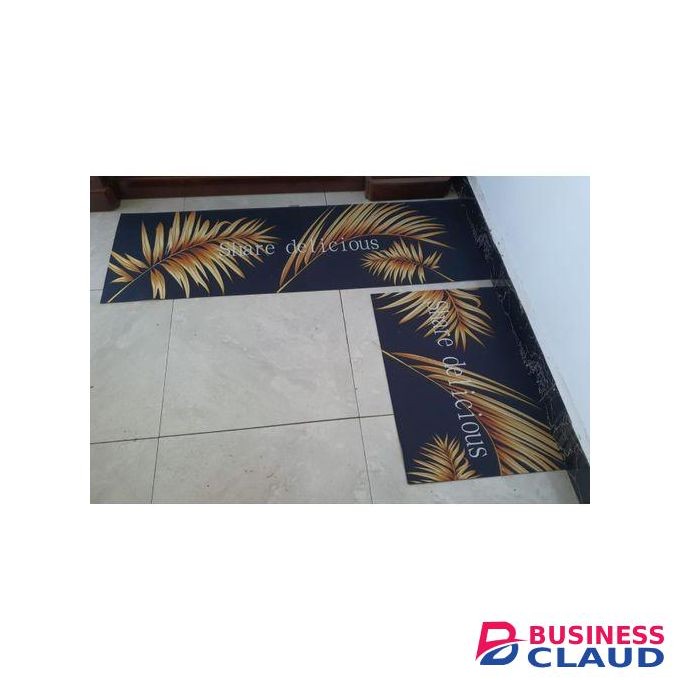 High Quality Strong Grip Rubber Underside Floor 3D 2in1 Kitchen Mat