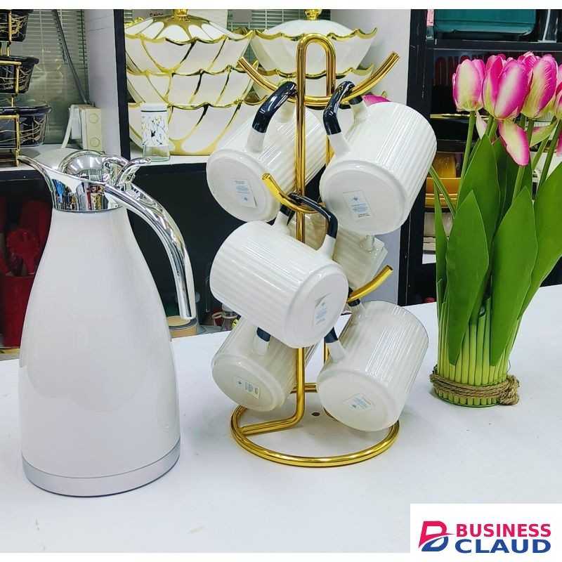 Home Comforts Tea Ceramic mugs and jug
