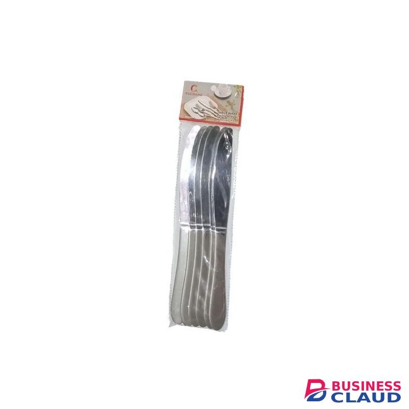 Yuchang 6pcs Stainless Steel Dinner Knives Butter Knife Set