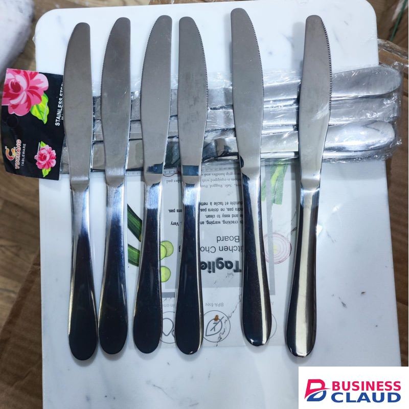 Hf 6Pcs Stainless Steel Butter Knife