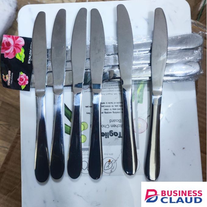 Hf 6Pcs Stainless Steel Butter Knife