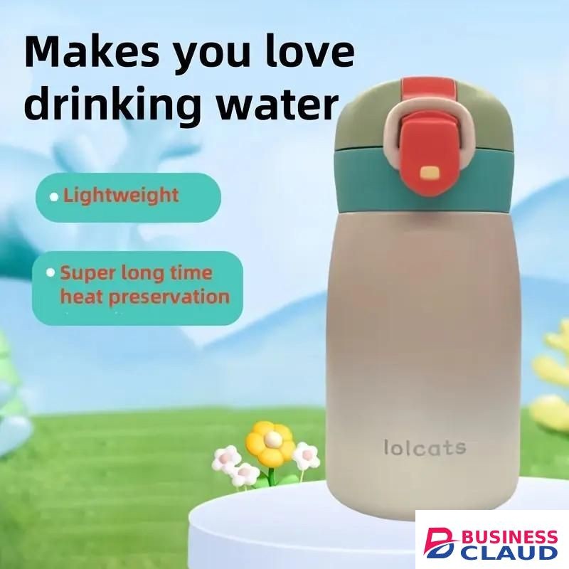 300ml Ultra-mini insulated vacuum kids flask, leak proof, BPA free super long thermal insulation and hot kids flask for school, picnic, travel, home etc, appropriate for ages 1-8 years